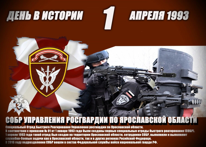 Ярославский СОБР отмечает годовщину образования