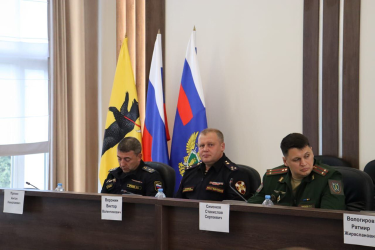 Руководство регионального управления Росгвардии приняло участие в координационном совещании руководителей правоохранительных органов региона