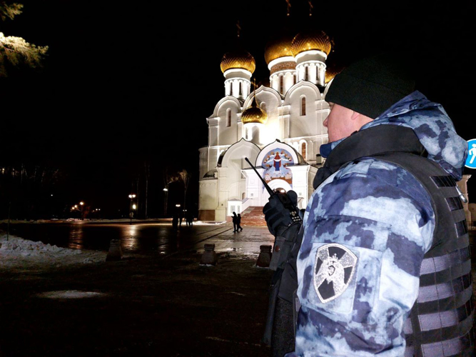 Росгвардия приняла участие в обеспечении правопорядка и общественной безопасности в период проведения религиозного праздника Рождества Христова 
